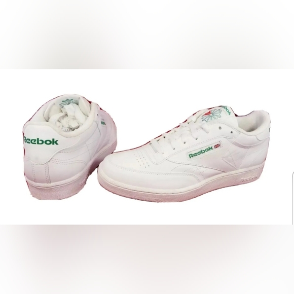 NEW REEBOK CLASSIC WHITE MAN SNEAKERS VINTAGE SHOES SIZE 9/42 - Picture 1 of 9